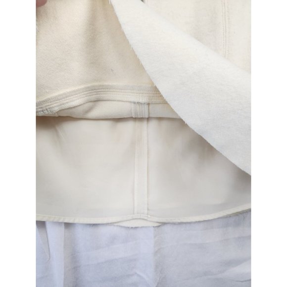 Madewell Boulevard Mini Skirt in Cream Women's Size 6 - Picture 5 of 11